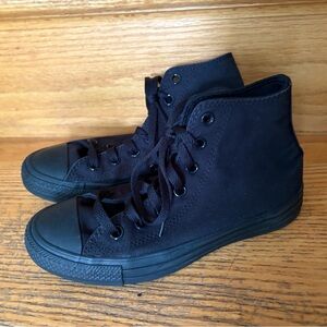 Black High-Top Sneakers